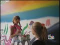 Local Girl Paints Olympic Mural In China Local Girl Paints Olympic Mural In China