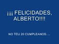 Cumpleanos de Alberto