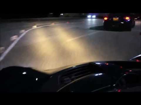 Lotus Elise vs Scion FRS Night Time AutoX