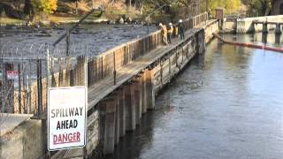 Timelapse: Mirror Pond Drawdown and dam inspection