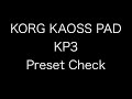 KAOSS PAD KP3 (Drum Preset)