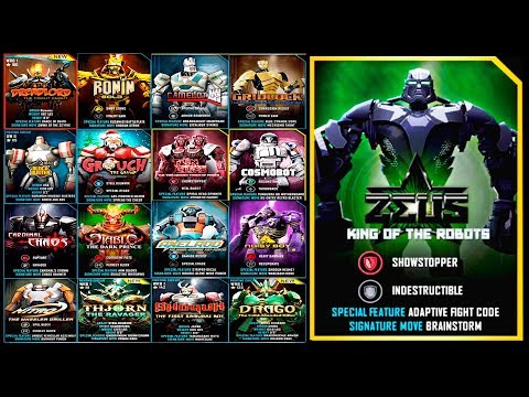 Real Steel WRB ALL WRB I VS ZEUS The King of the Ring Series Fights (Живая Сталь)