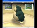 Seaking's "Nut Drill" Attack vs. Snorlax