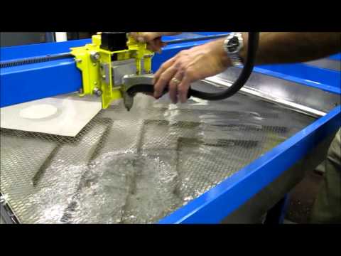 plasmacam - The first test of the water tray for the PlasmaCAM table, starting out with a tip on how I built my own low cost, water cooling pump system I used on my firs...