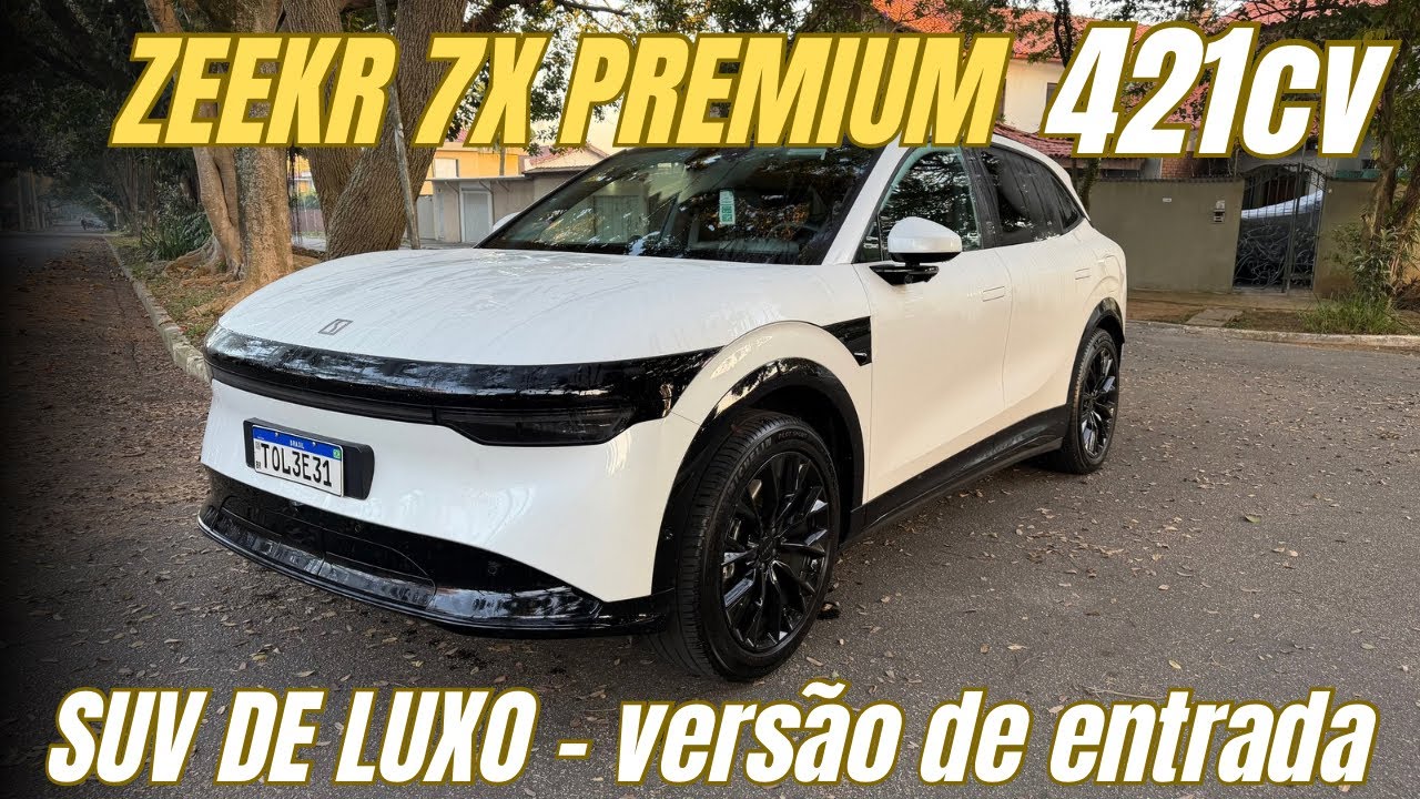 ZEEKR 7X Premium: “apenas 1 motor” com 421cv e mais de 550km de autonomia