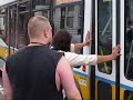 A passenger on an MBTA bus misbehaves in Revere, Mass.