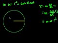 Angular momentum is constant when there is no net torque.