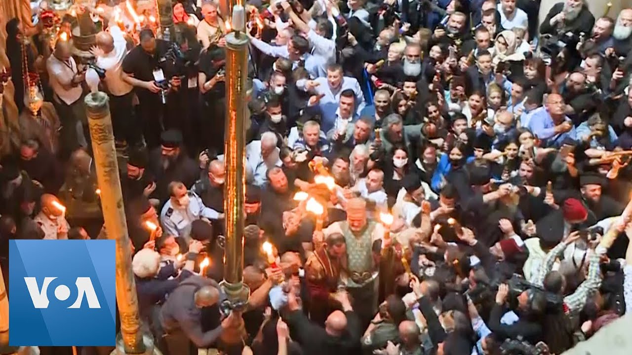 E. Orthodox Christians in Jerusalem accuse Israel of Violating Freedom of Worship over Easter Holy Fire Ceremony