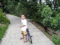 Ja cycling at Changi Beach Ja cycling at Changi Beach