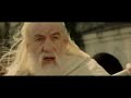 Scene from the extended edition of the movie Return of the King. Gandalf facing the Witch-king of Angmar.
