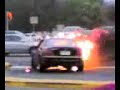 Mercedes CL 500 CL500 on fire explodes blows up