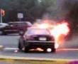 Mercedes CL 500 CL500 on fire explodes blows up