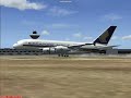 A380 Singapore landing at Changi