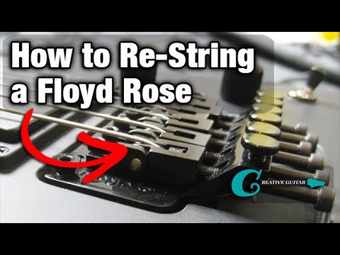 how to fit electric guitar strings