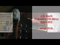Prelude in F# Minor from the Well tempered clavier II by J.S. Bach Harpsichord