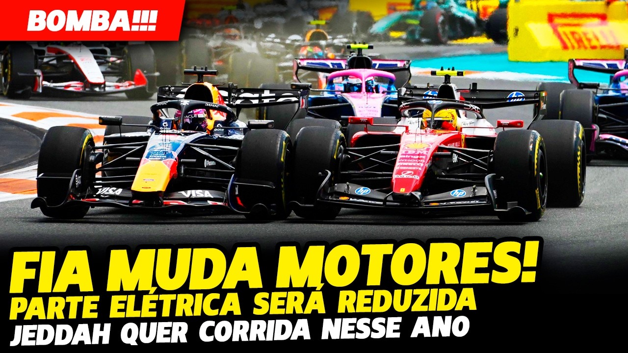 🚨BOMBA: FIA AUMENTA POTÊNCIA DO MOTOR À COMBUSTÃO E ACABA COM DIVISÃO 50/50 COM BATERIAS | FÓRMULA 1