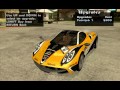 Pagani Huayra ver. 1.1 для GTA San Andreas видео 1