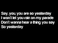 NOTICE: I do not own any of the content on this video, including the song, lyrics, etc. No infringement intended. Content is owned and/or licensed by respective producers and owners. DOWNLOAD LINK: www.mediafire.com Oh ohh noo ohh ohh Gave you the benefit of the doubt Till you showed me what your all about True colors came out Oh ohh And your words couldnt hide the scent Of the truth about where you been Cuz it was a fragrance I cant recognize Standing there Scratching your head Blood shot ...