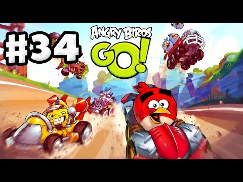 Angry Birds Go! Gameplay Walkthrough Part 34 - Fully Upgraded Cart! Seedway (iOS, Android)