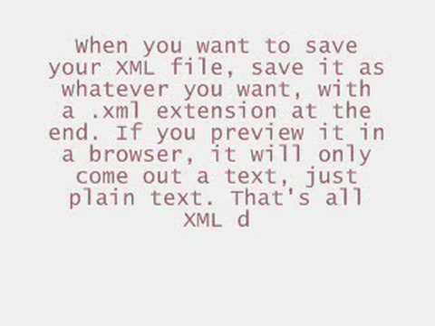 how to learn xml