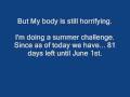 23.2 pounds to lose by june 1st