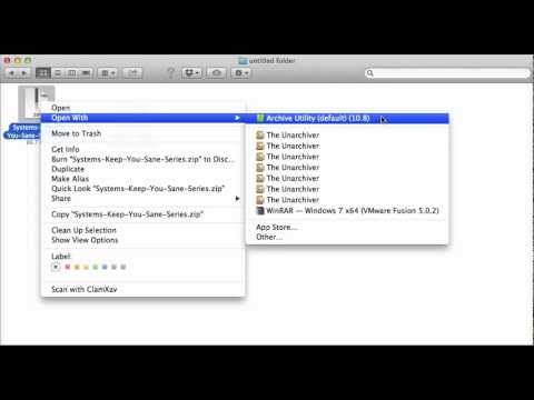 how to unzip files on mac