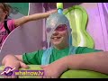 it's another messy round of gunging, for the green team and the blue team.  each studio contestant is matched up with a phone caller, but if a wrong answer is given, it's gunge time!
for more on new zealand's what now show, check out http://www.whatnow.tv