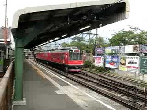 箱根登山鉄道　強羅駅に到着