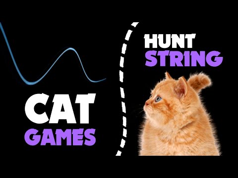 CAT GAMES | Blue STRING thing for cats