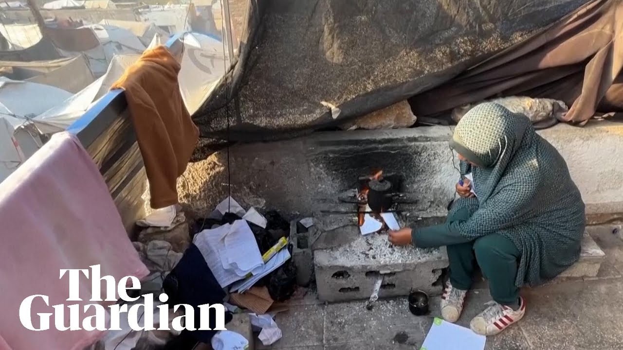 Displaced Palestinians worry about winter: 'We can't sleep because of the cold'