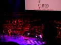 tim rice introducing the cast from chess in concert from tuesday 13th may.

cast included josh groban, idina menzel, kerry ellis, adam pascal, marti pellow, david bedella and clarke peters. 

i have more clips from the show that i will try and upload soon