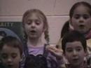 Juliana sings Twinkle, Twinkle, Little Star at her school program.