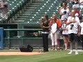 Lynnae Winnie Sings National Anthem at Detroit Tigers game