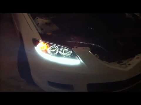 how to install audi style led strip INSIDE HEADLIGHT (OFFICIAL TUTORIAL)