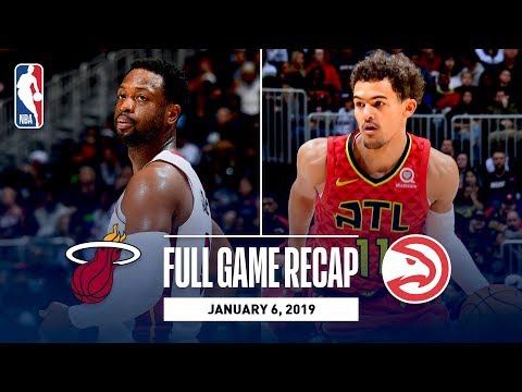 Video: Full Game Recap: Heat vs Hawks | Dwyane Wade Plays His Last Game In Atlanta