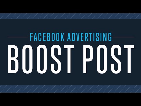 how to boost facebook post