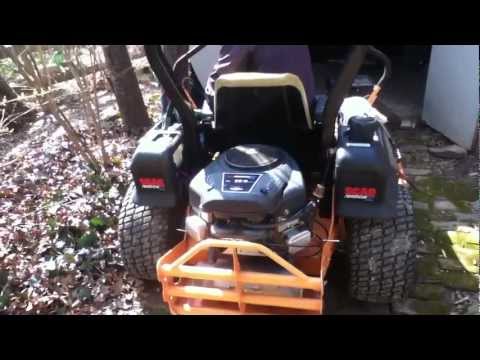 how to change oil in scag freedom z