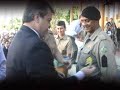 Em seu discurso o Cel Antônio enaltece o Sec. da SSP-GO