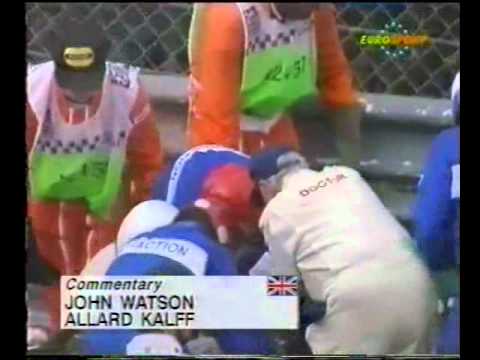 Alex Zanardi (Lotus 107B) practice crash report – 1993 Belgian Grand Prix