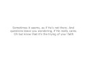 he'll come by: l. spenser smith & testament off of their 2006 album statement