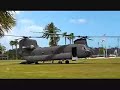 CH-47 Chinook landing and taking off at ERAU