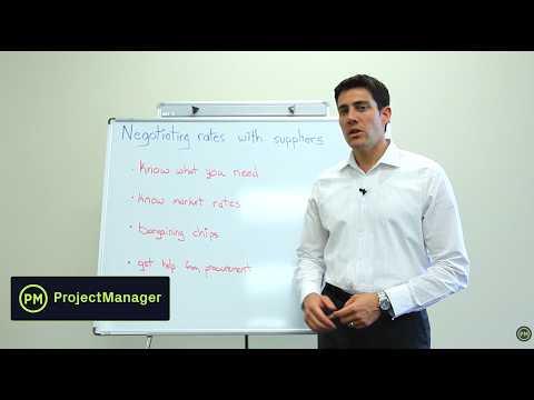 Negotiating Rates With Suppliers Video