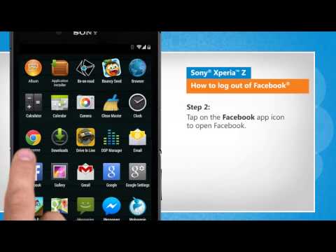 how to logout of facebook on xperia s