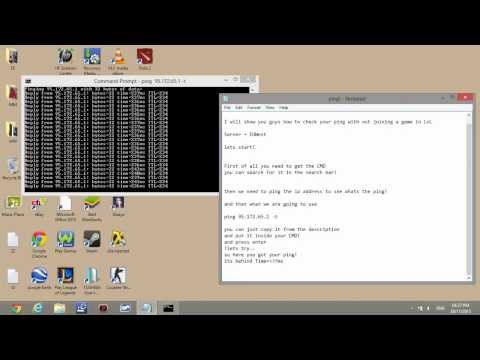how to check lol ping