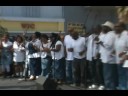 crenshaw blvd. will never be the same as the kjlh radiofree stage was in full effect during the taste of soul. this gigantic street festival was presented by the los angeles sentinel and kjlh radio. the 'shaw was blocked off from mlk blvd. on the south to rodeo rd. on the north. our stage was located at rodeo and crenshaw and featured a lineup of gospel groups, church choirs during the first half of the day and ended up with a lineup of r&b and jazz artists... here's a view of the west angeles church of god in christ mass choir. notice all those people? reports say over 100,000 people jammed the street for this peaceful yet exciting event.