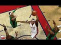 nba 2k9 - lebron james throws it down on bostons big three