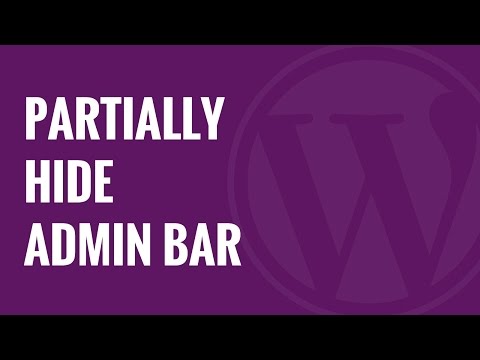 how to hide admin bar in wordpress