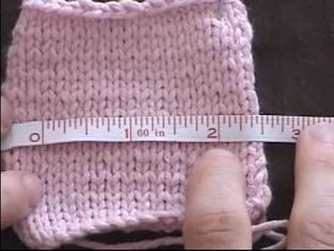 how to measure a knitting gauge