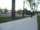 skating outside.