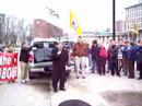 David Christopherson MP Hamilton Centre speaks in support of workers protesting the loss of 360 good paying jobs at Hamilton Specialty Bar.www.mikewilliams2006.com